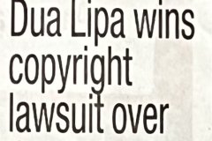 Copyright case of a music track